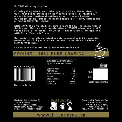 

filteroma NIRAMAYA Roast & Ground Coffee 250 g