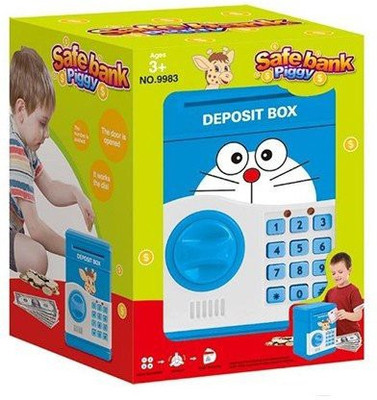 

Suvesa Kids Doremon ATM safe banks Coin Bank(Blue)
