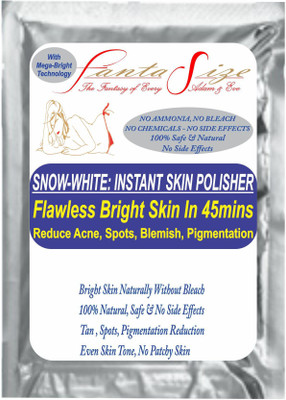 

FANTASIZE Snow-White : Skin Polisher. tan, pigmentation, Acne, Spots Reduction Facial kit : With free TAn Removal Face & Body Brightening Soap(100 g)