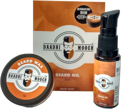 

daadhi mooch Beard Oil (Musky Musk), 25ml.(Set of 1)