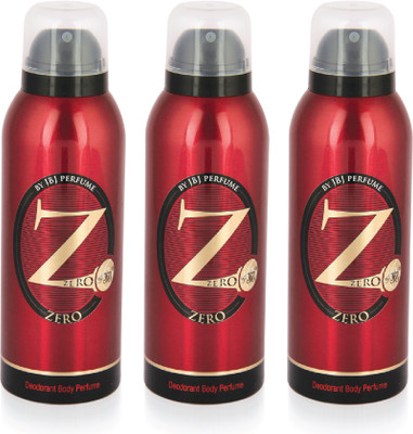 

JBJ Zero (Red) 150 ml (Pack of 3) Body Spray - For Men(450 ml, Pack of 3)