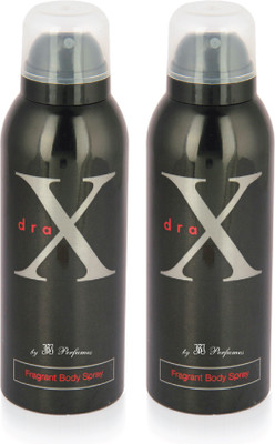 

JBJ Drax Black 150 ml x 2 Body Spray - For Men(300 ml, Pack of 2)