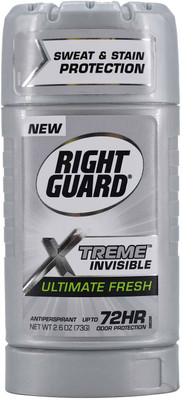 

Right Guard Xtreme Invisible Ultimate Fresh Antiperspirant Stick - 73g (2.6oz) Deodorant Stick - For Men & Women(73 ml)