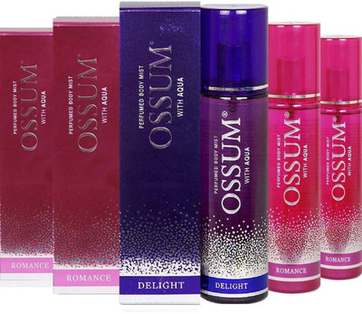 

OSSUM DELIGHT + ROMANCE BODY PERFUME Body Mist - For Men & Women(345 ml, Pack of 3)