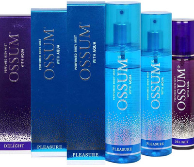 

OSSUM DELIGHT + PLEASURE 115 ml Body Mist - For Men & Women(345 ml, Pack of 3)