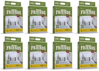 

Friends CLASSIC UNDERPADS ( SHEETS FOR LAYING ON BED ), SIZE 60 X 90 CMS, SET OF 8 PACKS, ( THIS ITEM IS NOT ADULT DIAPER ) - L(80 Pieces)