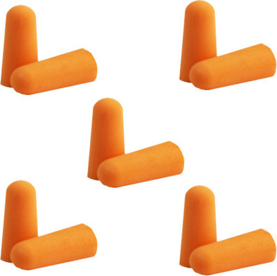 

Simon's Sleepwell 5 Pairs Foam earplug | SUPER SAVER PACK Ear Plug(Orange)