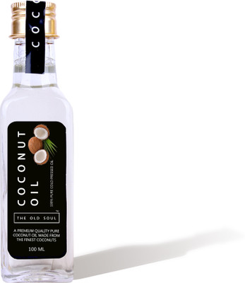 

THE OLD SOUL | 100% Pure Cold Pressed Coconut Oil | Nariyal Ka Tel | Glass Bottle | Coconut Oil Glass Bottle(100 ml)
