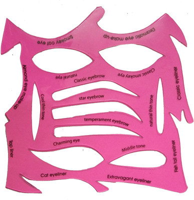 

AuraSkin EyeLiner Stencils,17 in 1 PE Material Smokey Eye Liner Makeup Stencil Template Stamp,Multifunction Applicators Eyeshadows Make Up Tools Eyebrow Stencil(17)