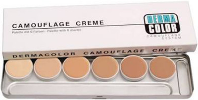 KRYOLAN DERMA COLOR CAMOUFLAGE PALETTE 6 COLOR DELHI -3 ( D4 , D4/1/2 , D5 , D64 , DFD , D34 ) Foundation(DELHI 3)