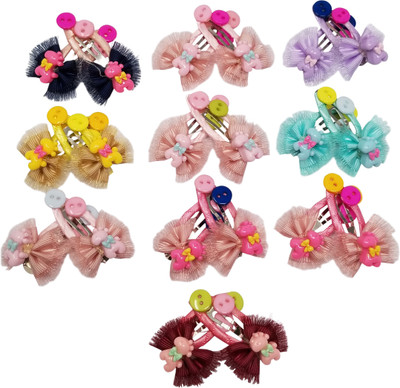 

Evolution Cute & Tiny Designs Beautiful Girraffe Flower Child Hair Style Fashion Accessories Multicolored Kids Snap Hair Clips, Small, For Kids / Girls Tic Tac Clip(Multicolor)