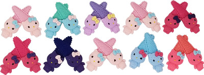 

Evolution Cute & Funky Hello Kitty Cartoon Character Fabric Multicolored Kids Snap Hair Clips, SmallFor Kids / Girls Tic Tac Clip(Multicolor)