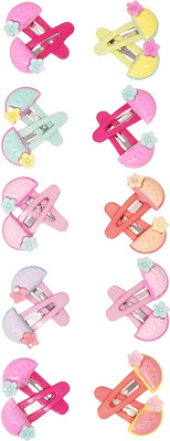 

Evolution Cute & Funky Orange Slice Multicolored Kids Snap Hair Clips, Small, For Kids / Girls Tic Tac Clip(Multicolor)