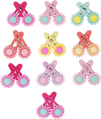 

Evolution Cute & Funky Sunflower Multicolored Kids Snap Hair Clips, Small, For Kids / Girls Tic Tac Clip(Multicolor)