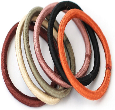 

Basicare Round Elastic,Metallic colour, Pack of 6 Rubber Band(Multicolor)