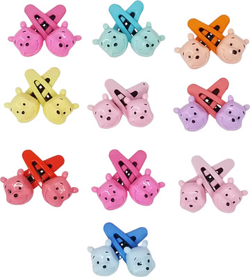 

Evolution Cute & Funky Winni the Pooh Cartoon Character Multicolored Kids Snap Hair Clips, SmallFor Kids / Girls Tic Tac Clip(Multicolor)