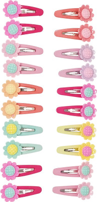 

Evolution Cute & Funky Lotus Multicolored Kids Snap Hair Clips, Small, For Kids / Girls Tic Tac Clip(Multicolor)