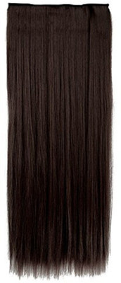 

Confidence Indian Wedding Used Synthetic Straight Extension, Dark Brown Hair Extension