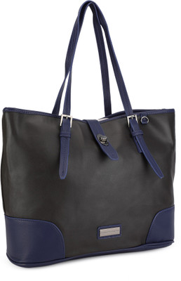 

United Colors of Benetton Hand-held Bag(Black, Blue)