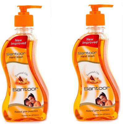 

Santoor Sandalwood & Tulsi Hand wash Get One By One(430 ml, Pump Dispenser, Pack of 2)