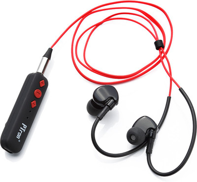 PTron Soundrush Bluetooth Bluetooth Headset(Red, Black, In the Ear)