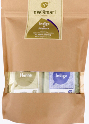 

Neelamari Natural Indigo with Henna Powder (200g+200g)(400 g)