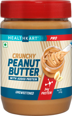 

Healthkart Peanut Butter Protein Fortified Unsweetened, Crunchy, 500 g