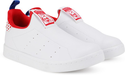 

ADIDAS ORIGINALS Boys & Girls Slip on Sneakers(White, Ftwwht/scarle/ftwwht
