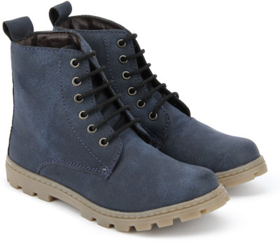 

Knotty Derby Boys & Girls Lace Casual Boots(Dark Blue