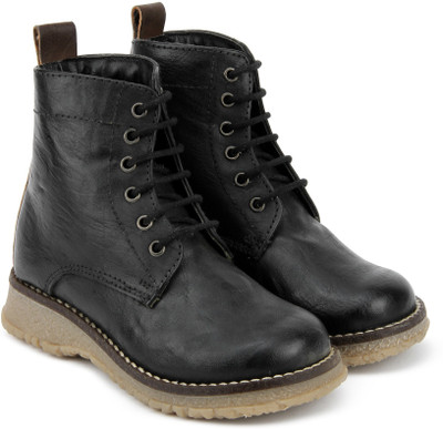 

Knotty Derby Boys & Girls Lace Casual Boots(Black, Black+brown