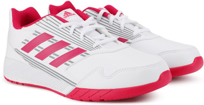 

ADIDAS Boys & Girls Lace Running Shoes(White, Ftwwht/bopink/midgre