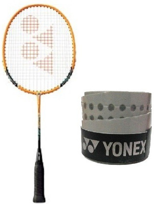 

Yonex Combo of two- One 'Muscle power 2' Junior badminton racket and one Badminton grip (Color On Availability)- Badminton Kit