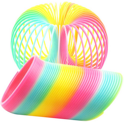 

Toys Factory Rainbow Magic Spring Bouncy Stretchy Slinkey Toy Magic Spring (Multicolor)