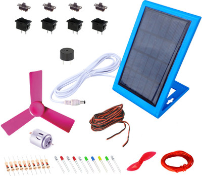 

Kit4curious Solar Electricity project DIY Kit with Instruction manual(Multicolor)