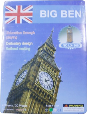 

Toys Factory 3D Big ben Puzzle for fun & Learning(Multicolor)