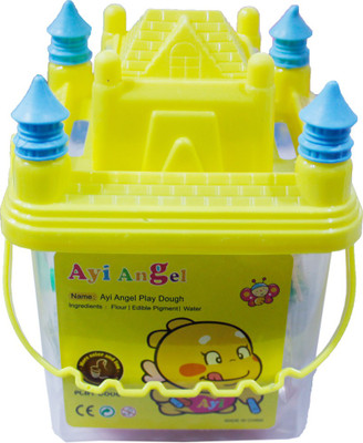 

Toys Factory Multicolor Clay art with hut box(Yellow)