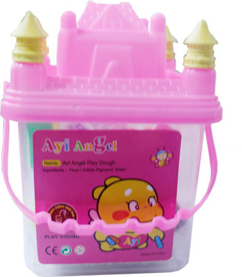 

Toys Factory Multicolor Clay art with hut box(Pink)