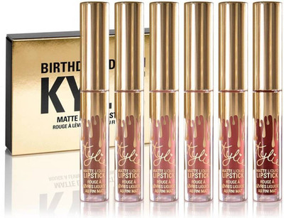 

Kylie Jenner LIMITED EDITION BIRTHDAY COLLECTION Matte Liquid Lipstick(multicolor, 36 ml)