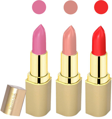 

Bonjour Paris Creamy matte lipstick 17-06E3(pink, nude, red, 12 g)