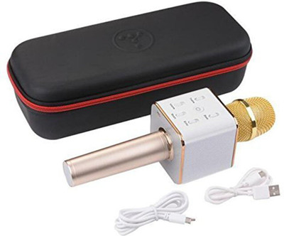 

Amaz-Hub Q7 Portable Multi-Function Bluetooth Microphone Karaoke with Built in Speaker, Player Handheld Condenser with Bluetooth Speaker|Mic Wireless, Handheld Singing Machine Q7 Handheld Singing Machine(Multicolor)