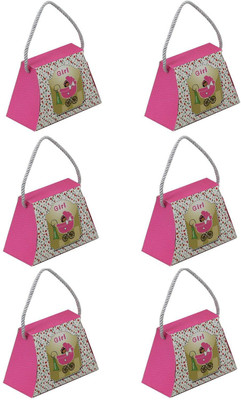 

Little Surprise Box Birth Announcement Box Baby Girl (5x15x11cm Pack of 6)(Pink)