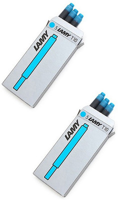 

Lamy T-10 - 2 Pack - 10 - Turquoise Ink Cartridge(Pack of 2)