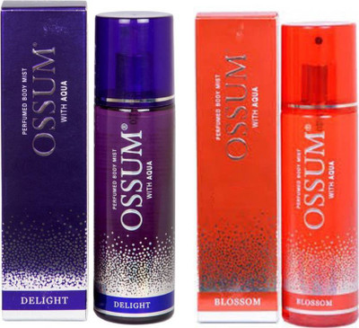 

ossum DELIGHT PERFUMED BODY MIST 115 ML + BLOSSOM PERFUMED 115 ML Body Mist - For Women (230 ml) Perfume - 230 ml(For Men & Women)