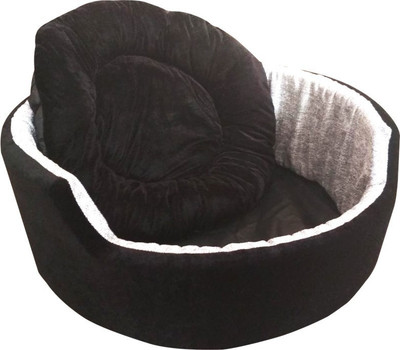 

Hiputee Premium_Fabric_Black-Grey_11761_Small S Pet Bed(Black, Grey)