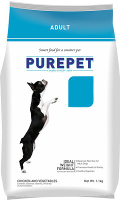 

Purepet Adult Chicken, Vegetable 1.1 kg Dry Dog Food