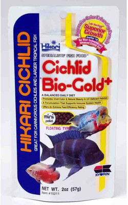 

Hikari Cichlid BioGold+ | Mini Pellet | 57g | Aquarium Fish Food Fish Treat(57 g, Pack of 3)