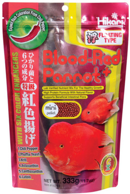 

Hikari Blood Red Parrot with Floating, Fish Food (Mini), 333 g Fish Treat(333 g)