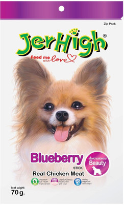

JerHigh Blueberry 70 Grm Fruit Dog Treat(70 g, Pack of 6)