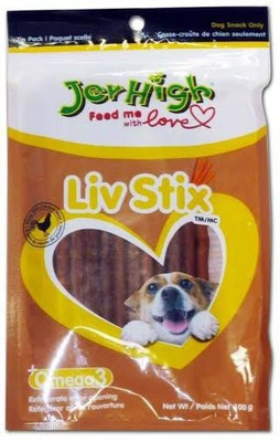 

Jerhigh Liver Stick 100Grm Chicken Dog Treat(100 g)