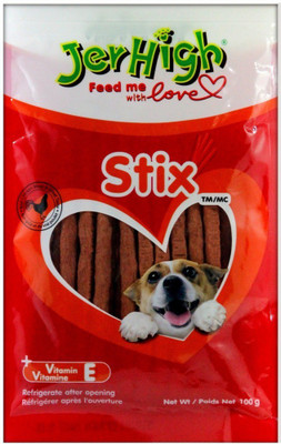 

Jer High Stix With Vitamin E Real Chicken Dog Treat(100 g, Pack of 4)